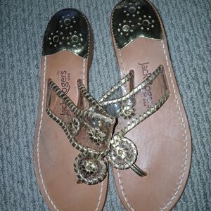 Jack Rogers Metallic Gold Women's Sandals